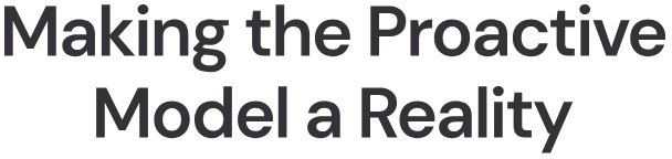 Making the Proactive Model a Reality